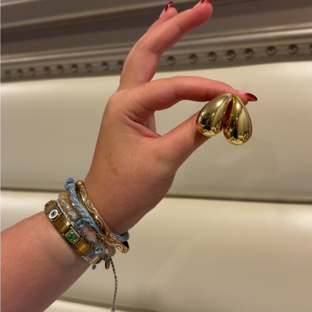 Gold Teardrop Earrings